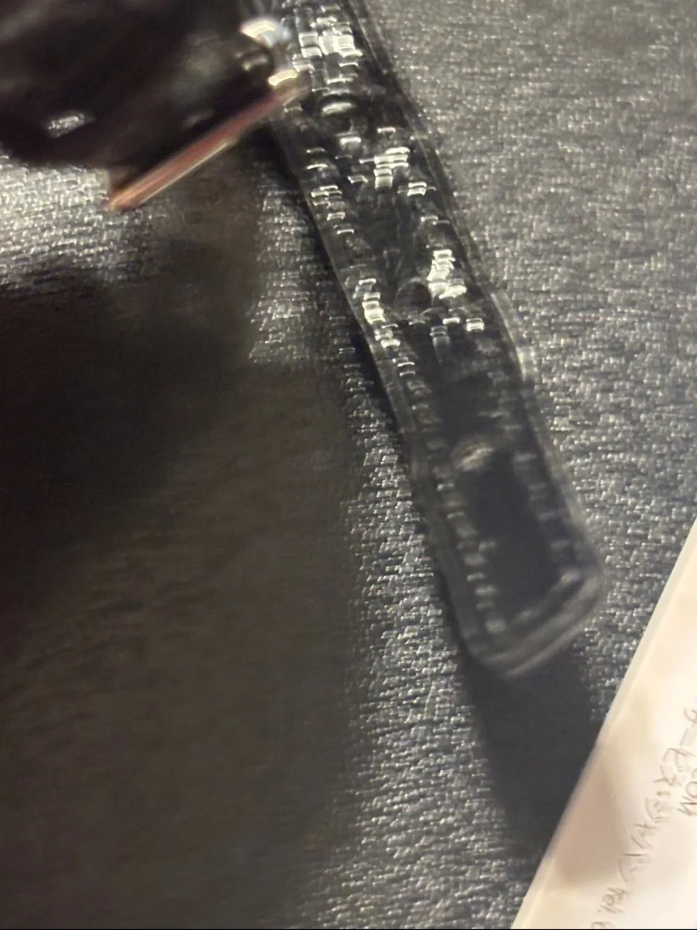 Coach Black and‎ White Signature PVC Luggage Tag with Strap